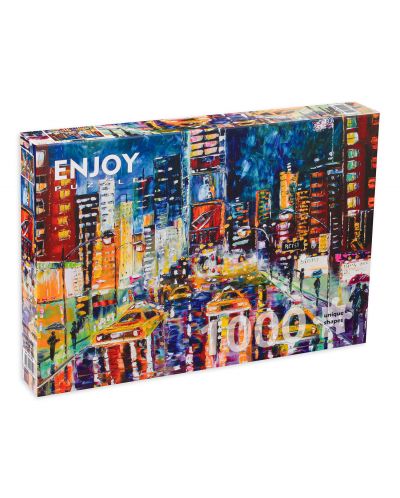 Puzzle Enjoy de 1000 de piese - Luminile din New York - 1